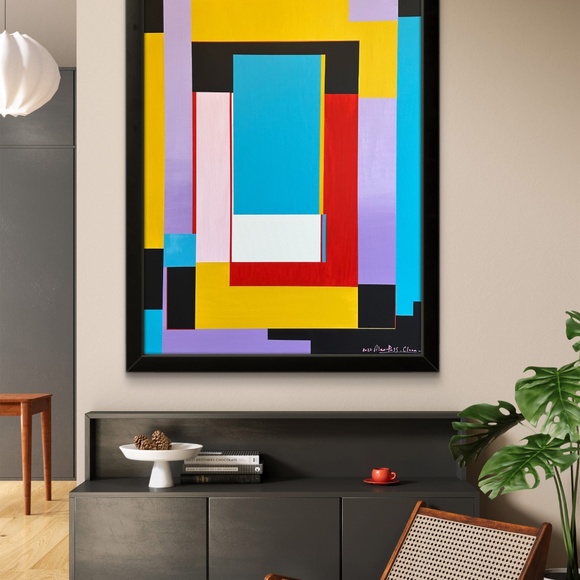 36” x 48” Original Acrylic Painting signed by Artist - Picture 2 of 3